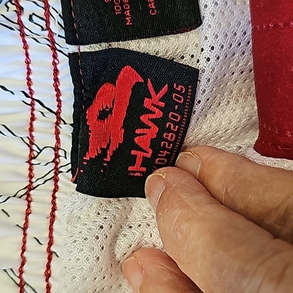 TONY HANK, men's swimsuit new with tags.‎ Size large.  Jester red, net lining. - Picture 4 of 7